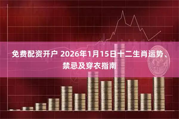 免费配资开户 2026年1月15日十二生肖运势、禁忌及穿衣指南